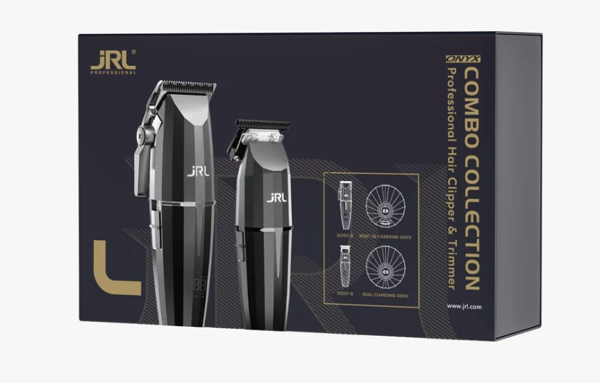 JRL Professional Onyx Clipper & Trimmer Collection + Charging Base JRL