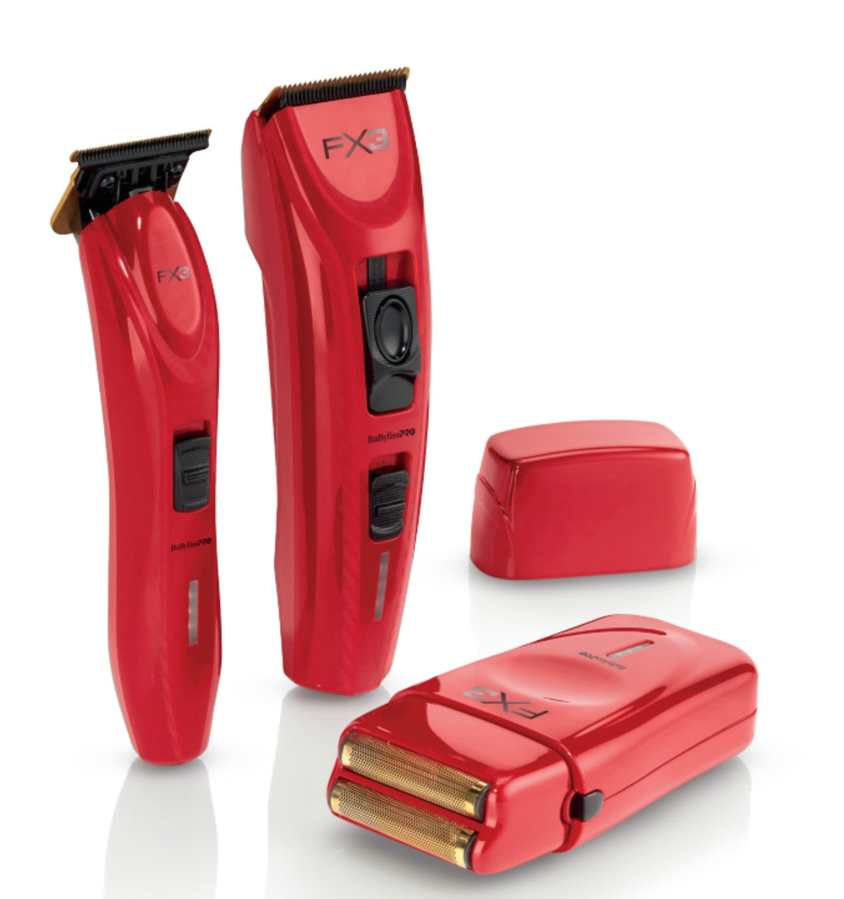 BaByliss Pro REDFX Lithium Red/Gold Barber Hair Clipper/BabylissPro Trimmer