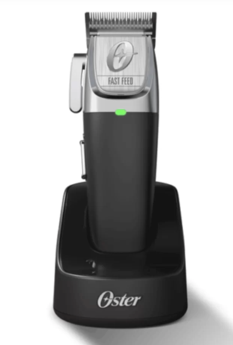 Oster Fast Feed Cordless Clipper – Black/Silver