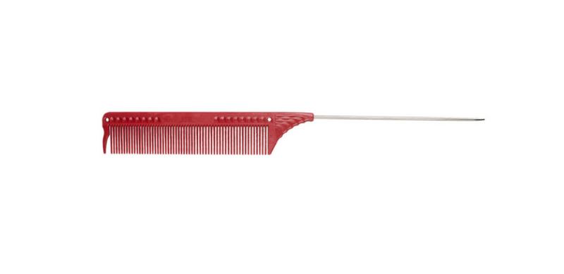 JRLprofessional  Pin Tail Comb 8.8″ – J102 red