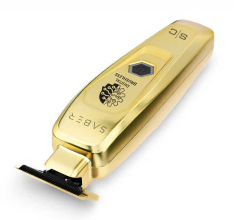 StyleCraft S|C Saber Combo – Gold Metal Body Cordless Clipper & Gold Trimmer Duo