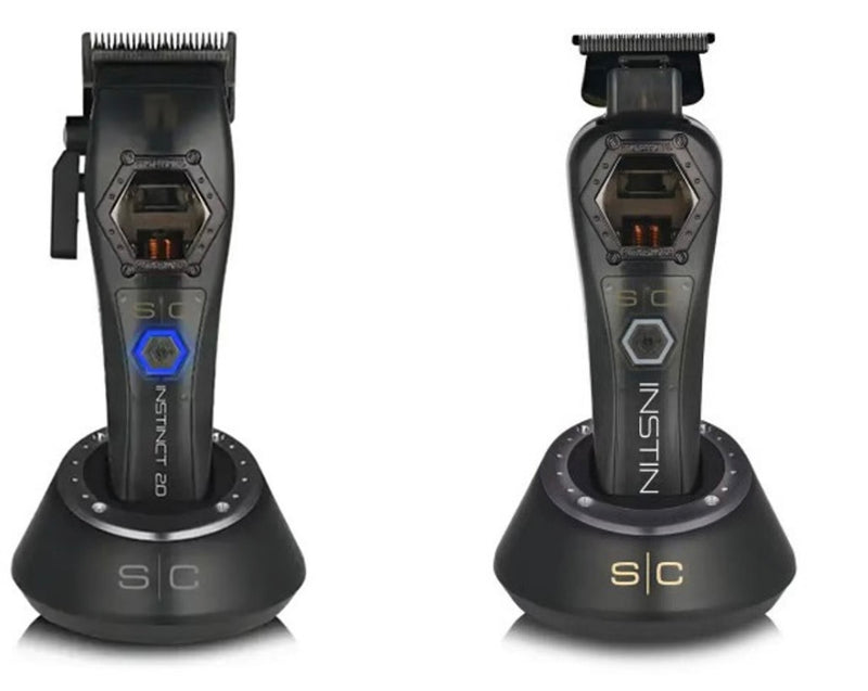 StyleCraft S|C Instinct Metal Edition Vector Motor Cordless Clipper & Trimmer Combo – With Torque Control