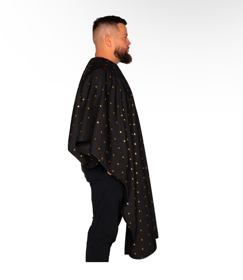 Barber Strong barber Cape 24k Black & Gold