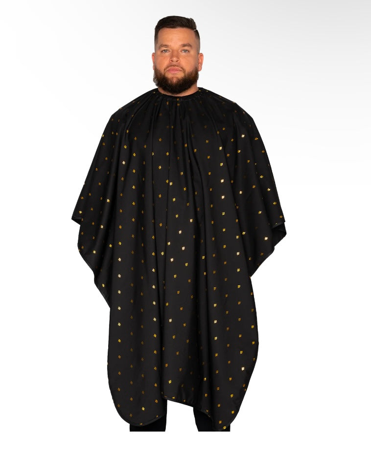 Barber Strong barber Cape 24k Black & Gold