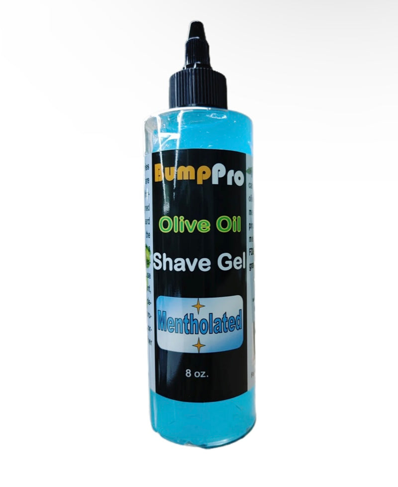 Bumppro olive oil shave gel (mentholated) — 8 oz