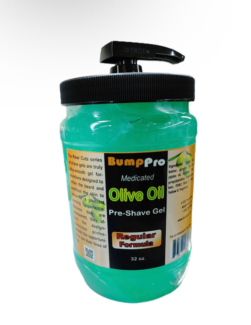 Bumppro olive oil shave gel (regular formula) — 32oz