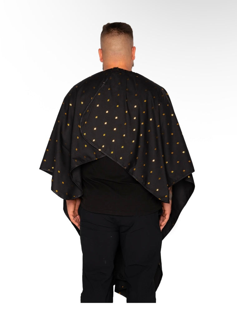 Barber Strong barber Cape 24k Black & Gold