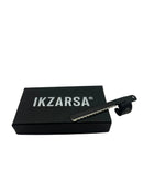 Black box with 'IKZARSA' branding and a knife on a white background