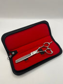 ikzarsa chrome Japanese Cobalt Steel 28th teeth thinning Shear size 6'' multi handle design