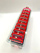pink Clear Clipper premium guards set with metal clip – fits wahl and babyliss (1-8, 0.5, 1.5) Tray included