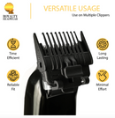 THE ROYALTY GUARD : 3 IN 1 ADJUSTABLE CLIPPER GUARD (1.5MM, 3MM, 4.8MM) = (1/2, 1, 1-1/2)