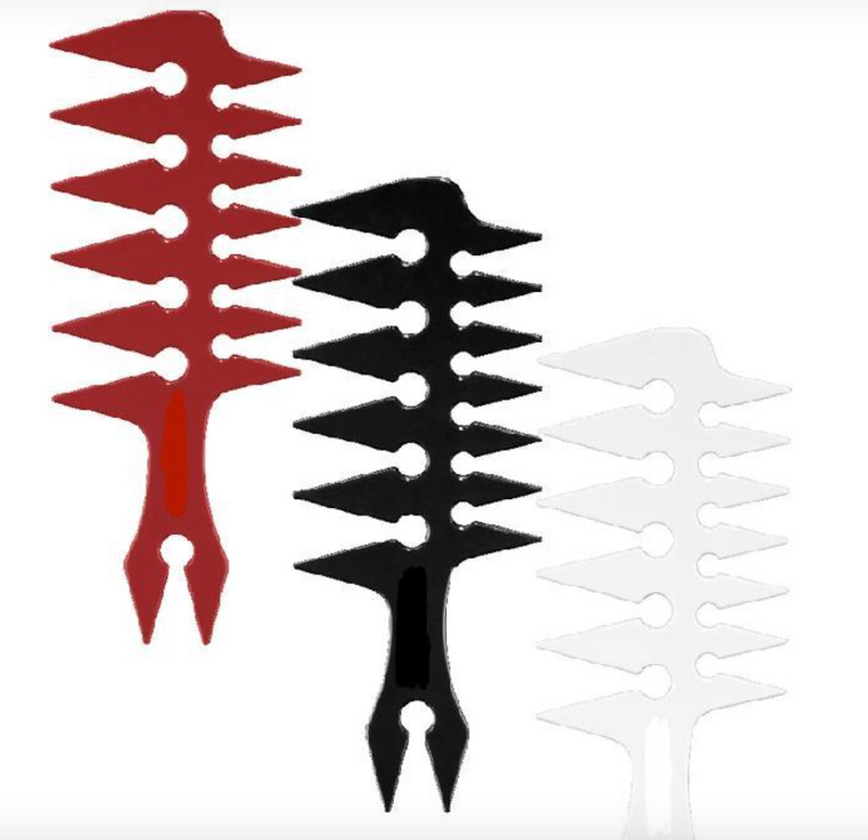 3-way wide Tooth Styling Comb – 3 colors available