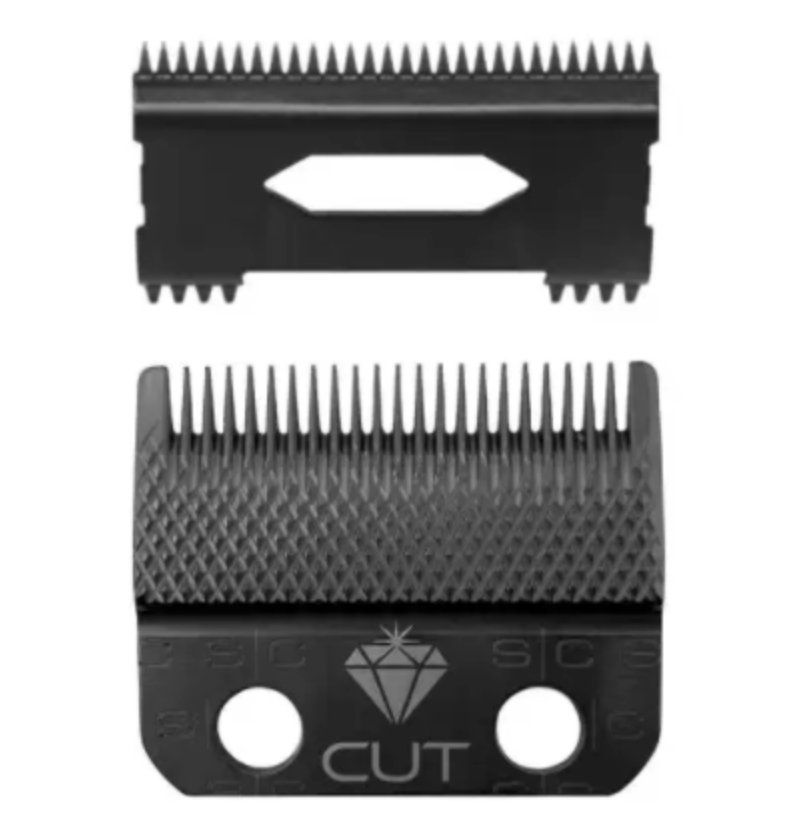 StyleCraft S|C REPLACEMENT DIAMOND CUT FIXED FADE HAIR CLIPPER BLADE WITH SHALLOW TOOTH 2.0 MOVING CUTTER SET