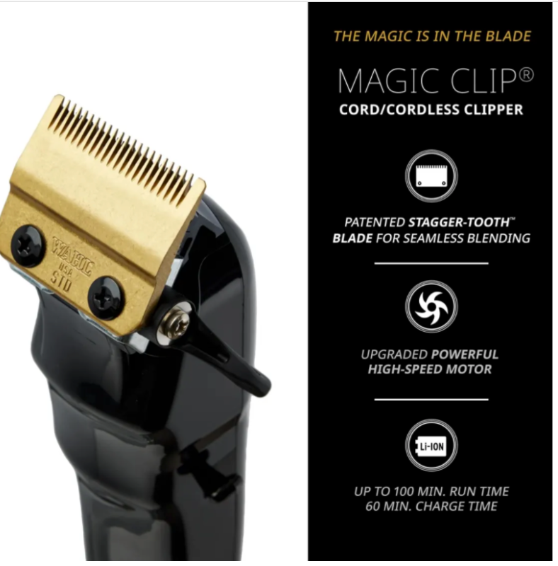 Wahl 5 Star Black Cordless Magic Clip