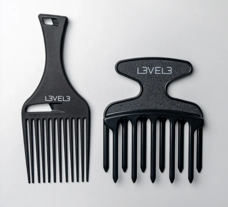 L3VEL3™ Hair Pick Comb Set – 2pc