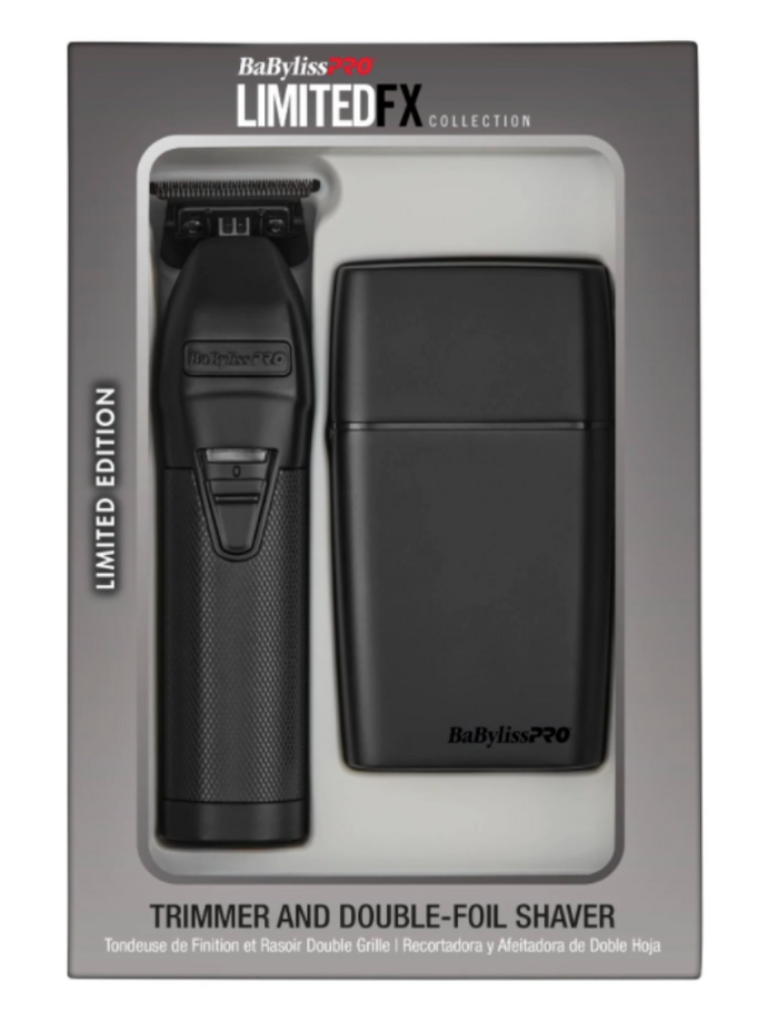 BaByliss PRO LimitedFX MatteBlack Trimmer Double Foil Shaver – FXLFS