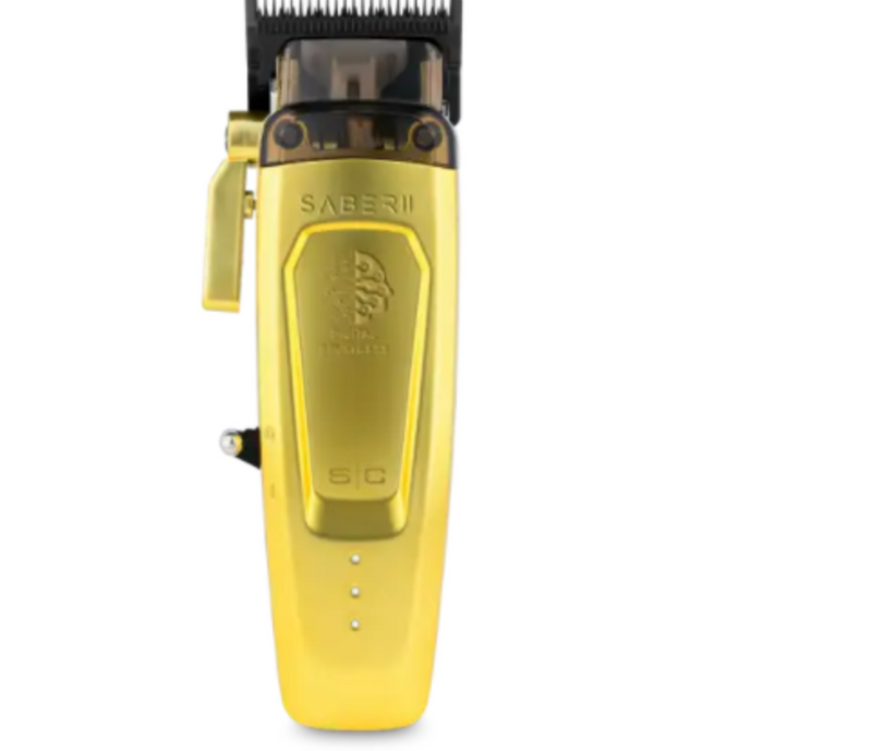 STYLECRAFT SABER 2 PROFESSIONAL CORDLESS MODULAR WITH HIGH-TORQUE DIGITAL BRUSHLESS MOTOR CLIPPER GOLD – SC617M