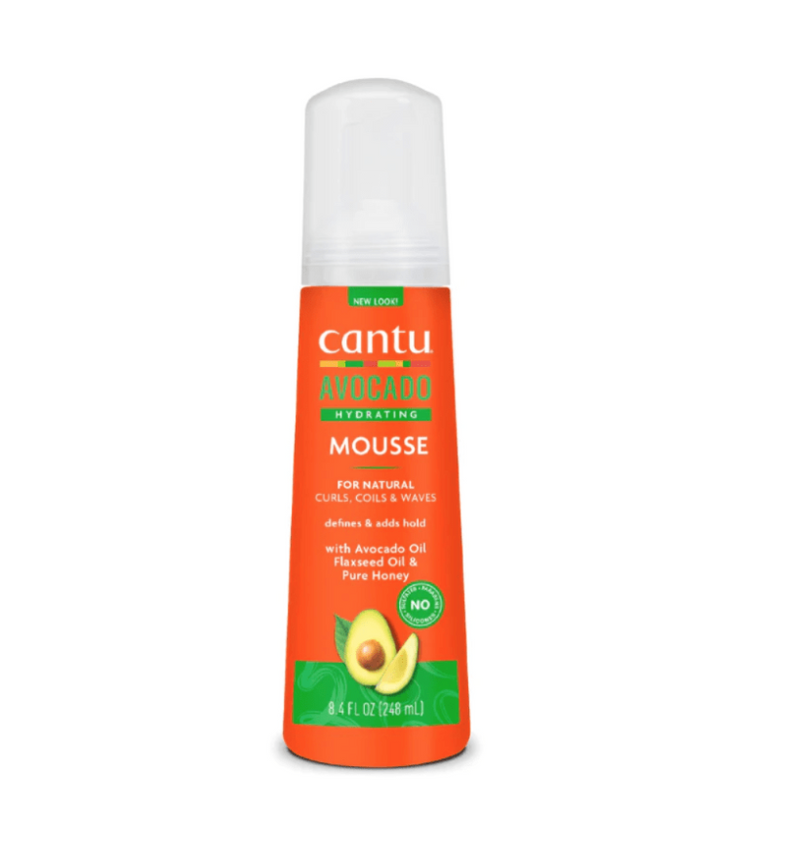 Cantu Avocado Sulfate-Free Hydrating Styling Mousse with Avocado Oil 8.4oz