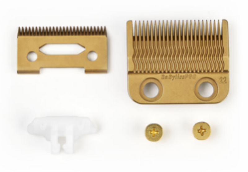 BABYLISSPRO REPLACEMENT  GOLD TITANIUM METAL-INJECTION MOLDED PRECISION FADE BLADE FX8022G