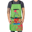 Gamma+ x Stylecraft water-repellent barber/salon apron with adjustable straps radioactive green SC338GR