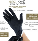 StyleCraft S|C studio – professional nitrile latex free gloves with textured grip – 100 count SC336B