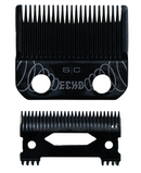 StyleCraft replacement echo fixed black diamond carbon dlc hair clipper blade with Deep tooth 2.0 cutter set SC545BL