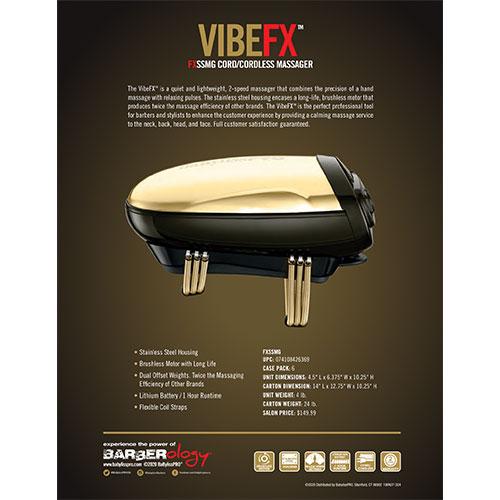BabylissPRO vibefx gold professional cordless massager