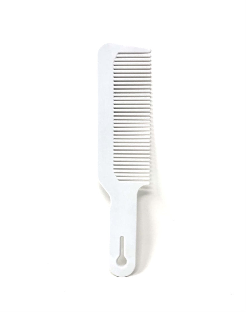 White styling flat top comb