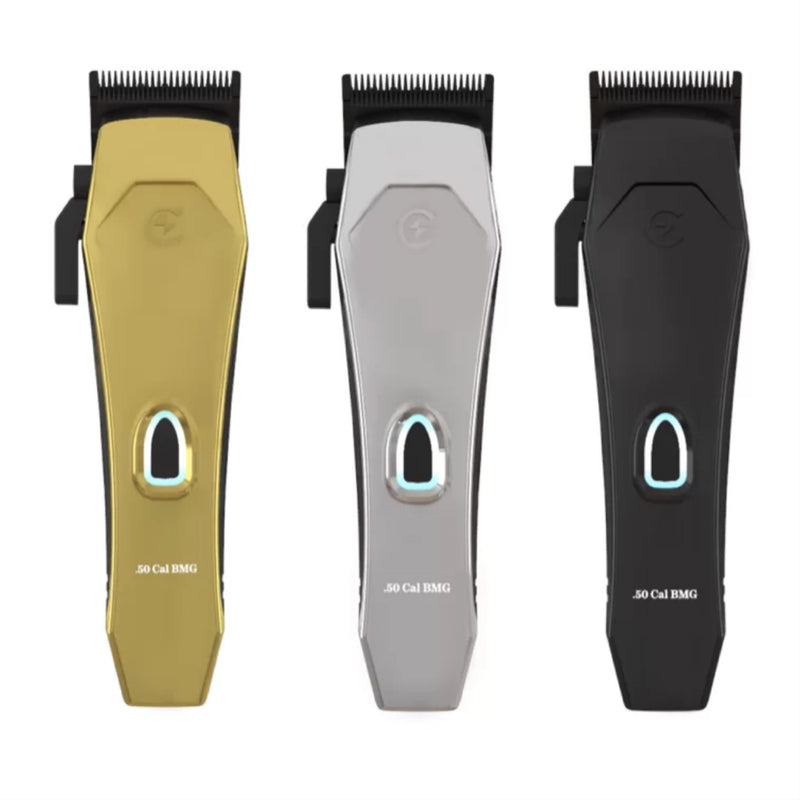 CALIBERPRO .50 CAL BMG CORDLESS MAGNETIC MOTOR CLIPPER WITH 3 COLOR LIDS