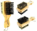 Mini wood mini 2 sided soft/hard clipper brush
