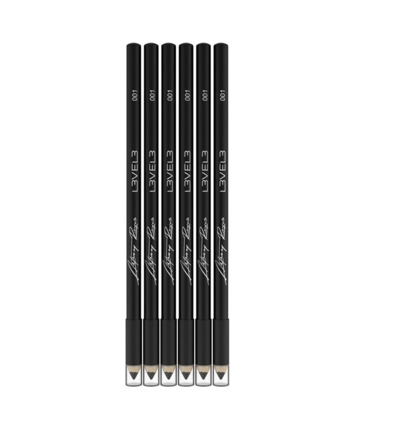 L3VEL3™ Liner Pencils – 6 Pc – Black Color