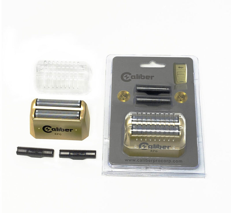 CaliberPro RPG SHAVER REPLACEMENT TITANIUM FOIL ASSEMBLY AND INNER CUTTERS.