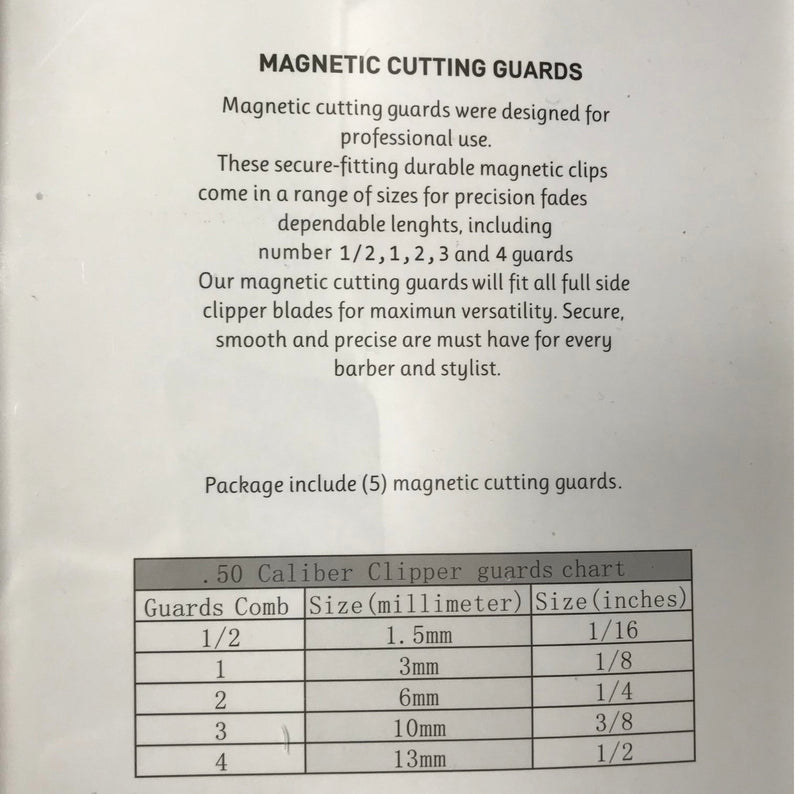 CaliberPro Magnetic cutting guards guide set 5 pcs
