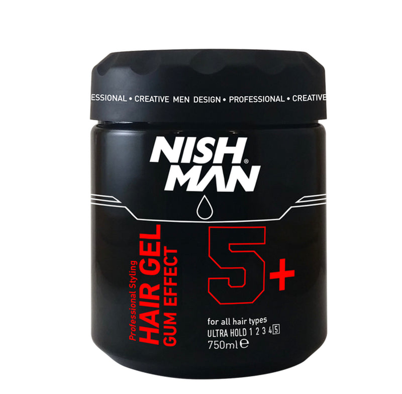 NISHMAN Hair Styling Gel Gum Effect ultra hold 5+ 750 ml
