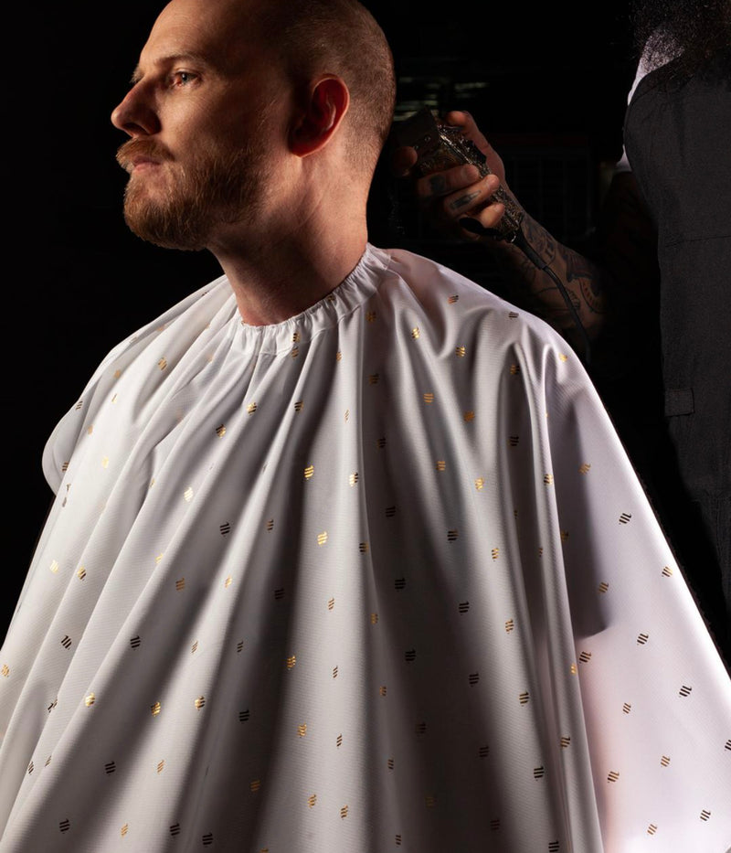 Barber Strong barber Cape 24k – white gold