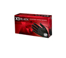 X3 Black Nitrile gloves 100 - by ammex