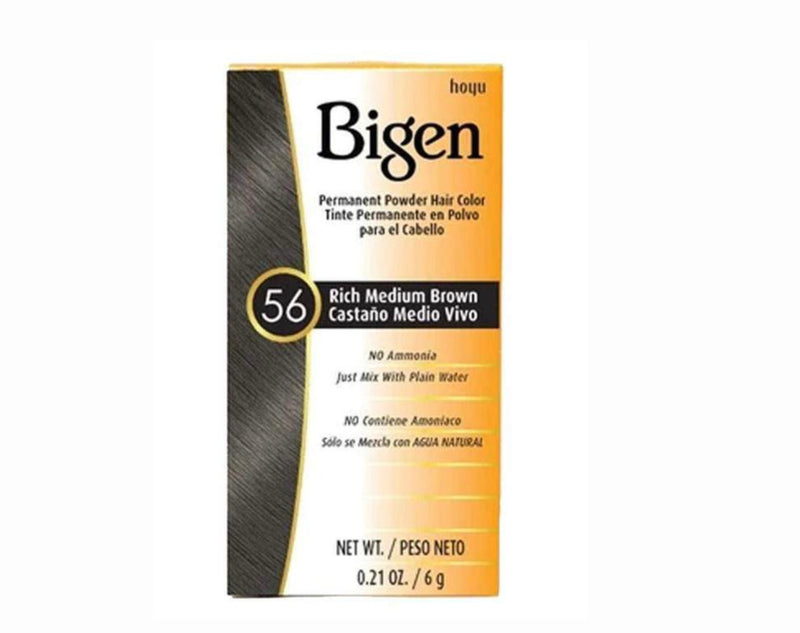 Bigen Permanent Powder Hair Color 56 rich medium brown