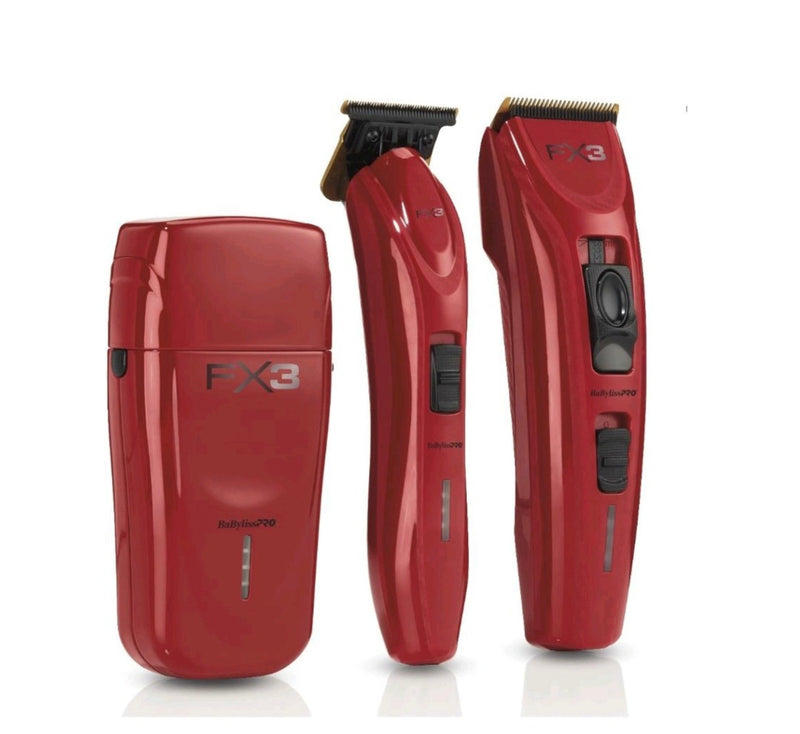 Babylisspro Red FX3 Collection Clipper, Trimmer, Shaver – comes with a travel case