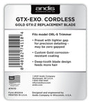 Andis GTX-EXO Cordless Gold GTX-Z Replacement Blade Deep Tooth