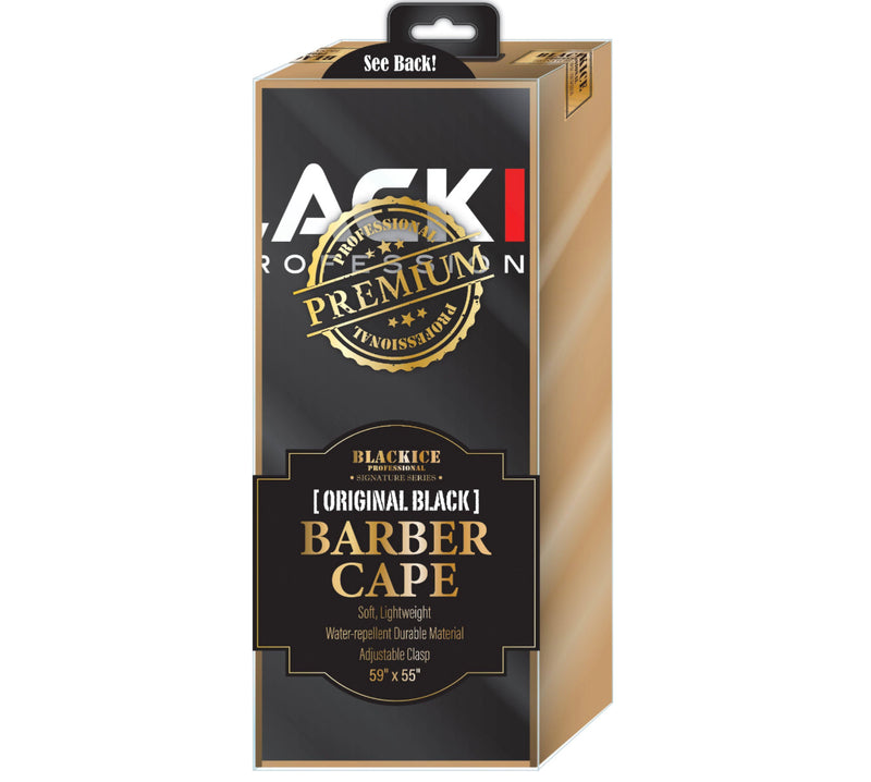 BlackIce Original Black Barber Cape
