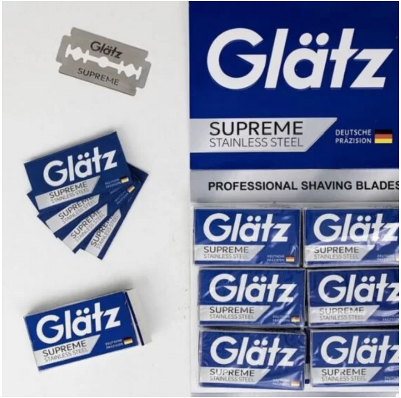 Glatz Supreme Stainless Steel Professional Shaving Razor Blades – 100ct