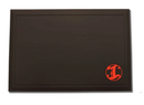 Irving barber co. station mat 19'' x 13'' colored logos multi colors