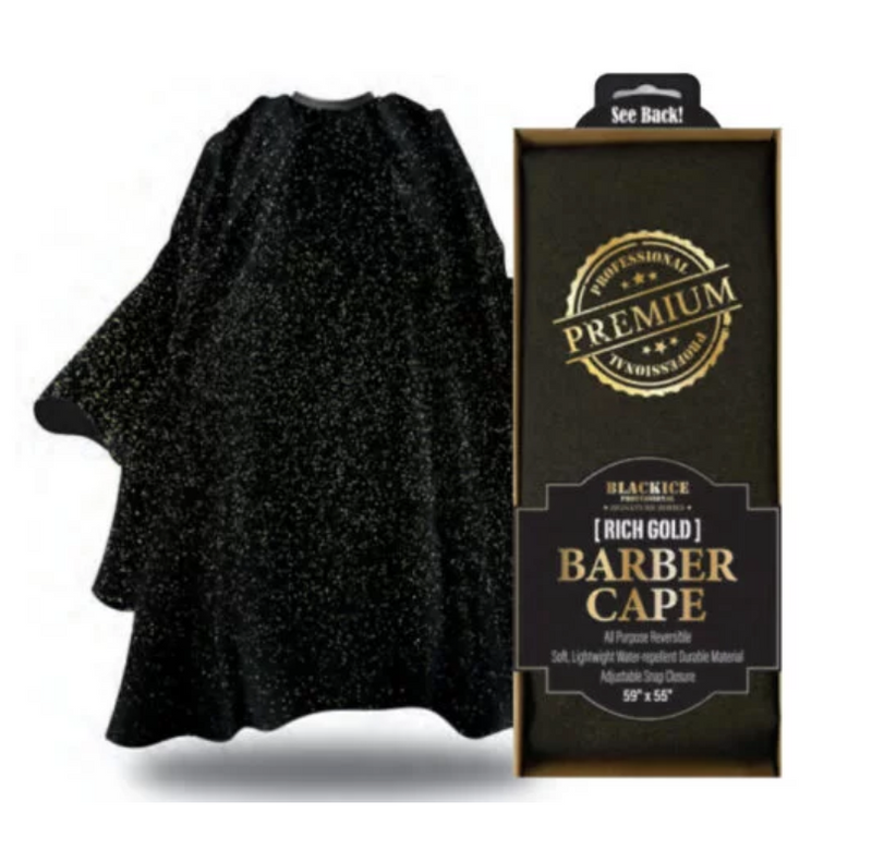 BlackIce RICH GOLD Barber cape