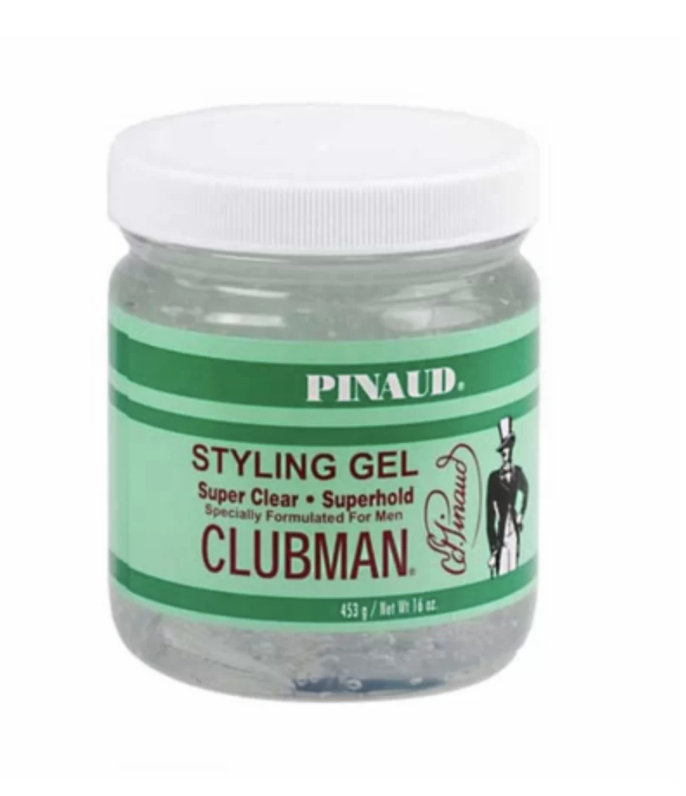 Pinaud Clubman Styling Gel – Super Hold * Super Clear 16oz