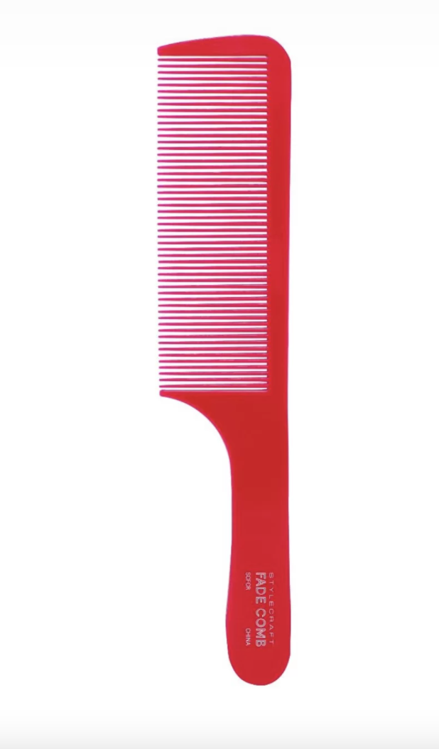 StyleCraft S|C Professional Fade Comb – Red 8.5”