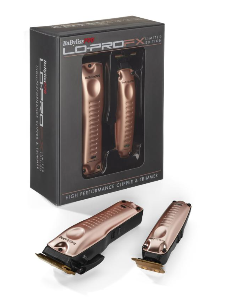 Babylisspro Lo-Pro Limited Edition Rose Gold FXHOLPKLP-RG Clipper & Trimmer combo