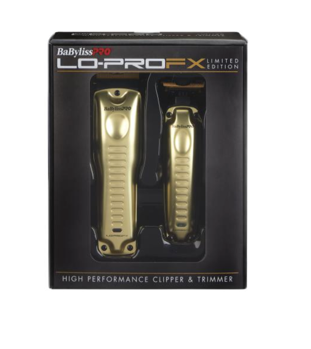 Babylisspro Lo-Pro Limited Edition Gold FXHOLPKLP-G Clipper & Trimmer combo