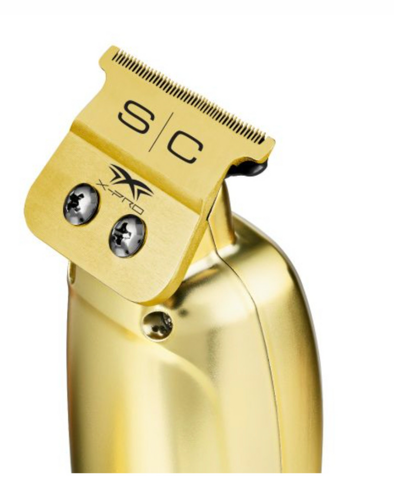 StyleCraft S|C SABER Professional Full Metal Body Digital Brushless Motor Cordless Trimmer – Gold