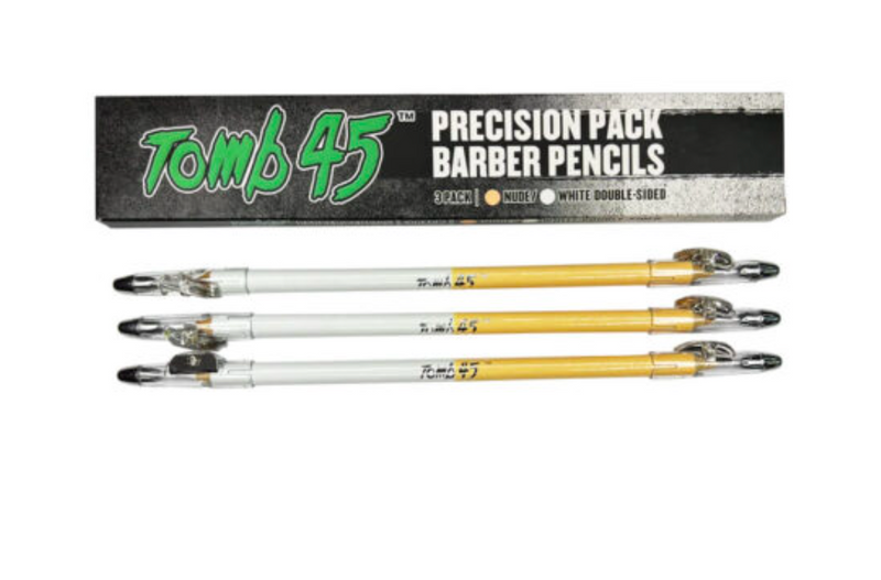Tomb45 Precision Pack Barber Pencils 3pk Nude/White double-sided