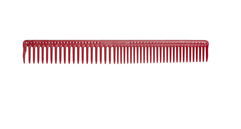 JRLprofessional Long Round Tooth Cutting Comb 9″ – J306 red